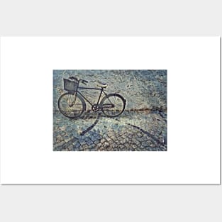 BLUE ICE BICYCLE. CREATIVE JUICES Posters and Art